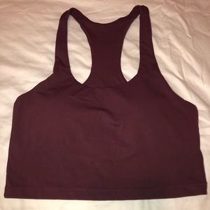 Paragon Maroon Padded Sports Bra